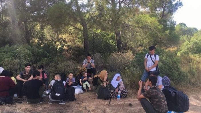 Balıkesir'de 35 mülteci yakalandı