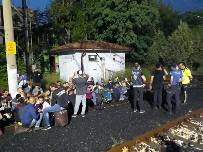 Tekirdağ'dan kalkan trende 40 kaçak göçmen yakalandı