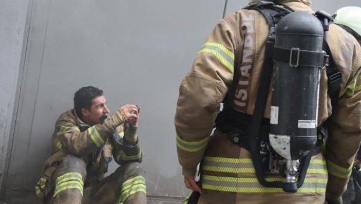Fatih'te iş yeri yangını