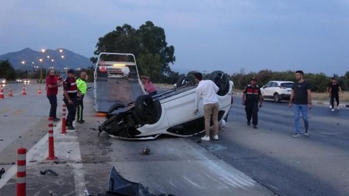 Aydın'da sürücülerin gişe inadı kazaya neden oldu