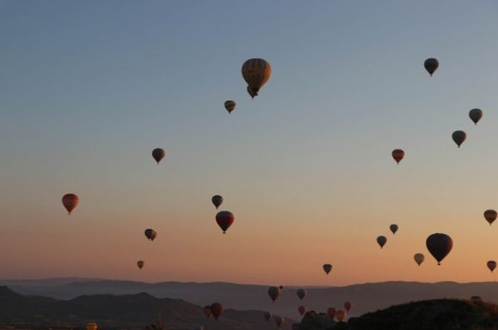 Kapadokya’da balon turları bugün için iptal edildi