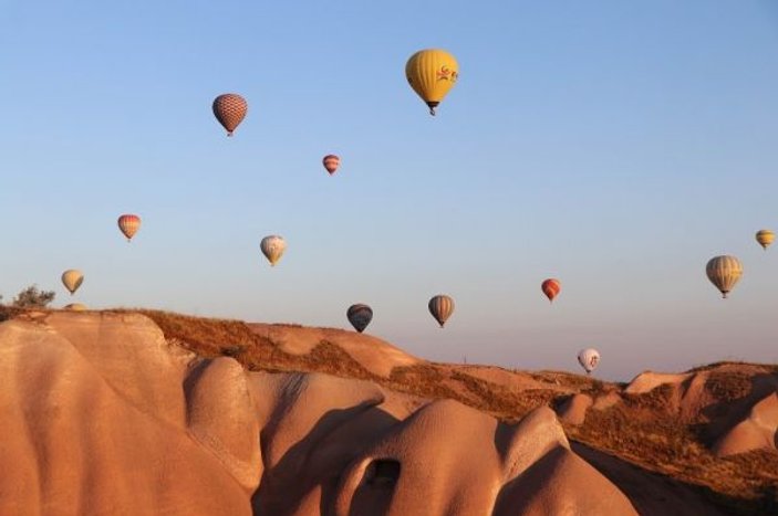 Kapadokya’da balon turları bugün için iptal edildi