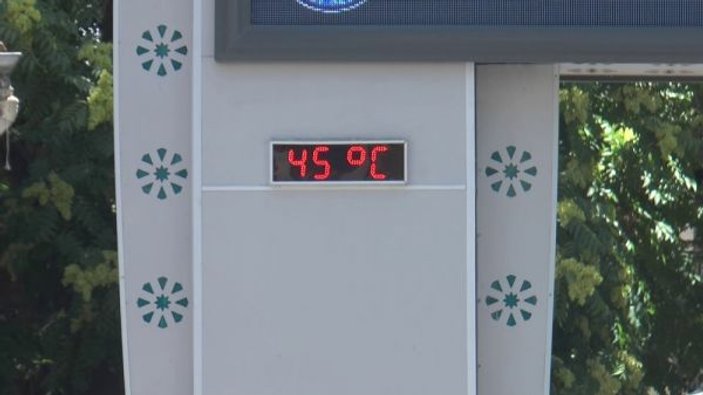 Gaziantep'te termometre 45 dereceyi gördü