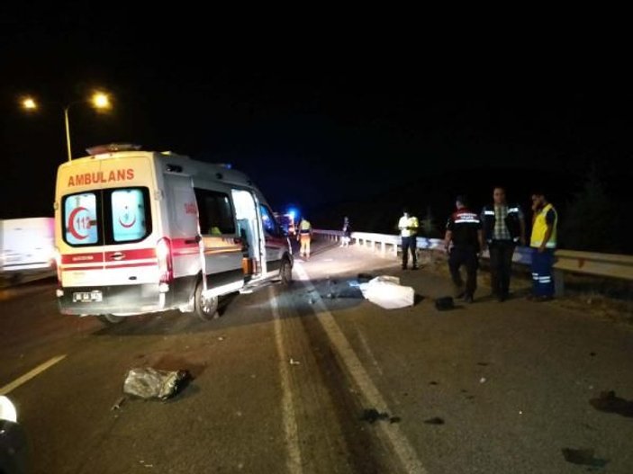 Ankara'da lastik değiştiren 2 kişiye tır çarptı