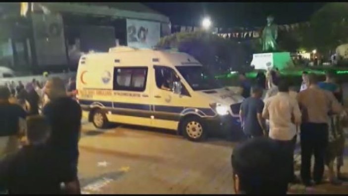 Büyükçekmece'de festival alanında havai fişek kazası