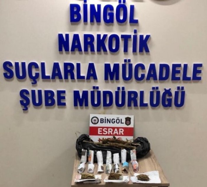 Bingöl'de 6 kilo esrarla yakalanan kişi tutuklandı