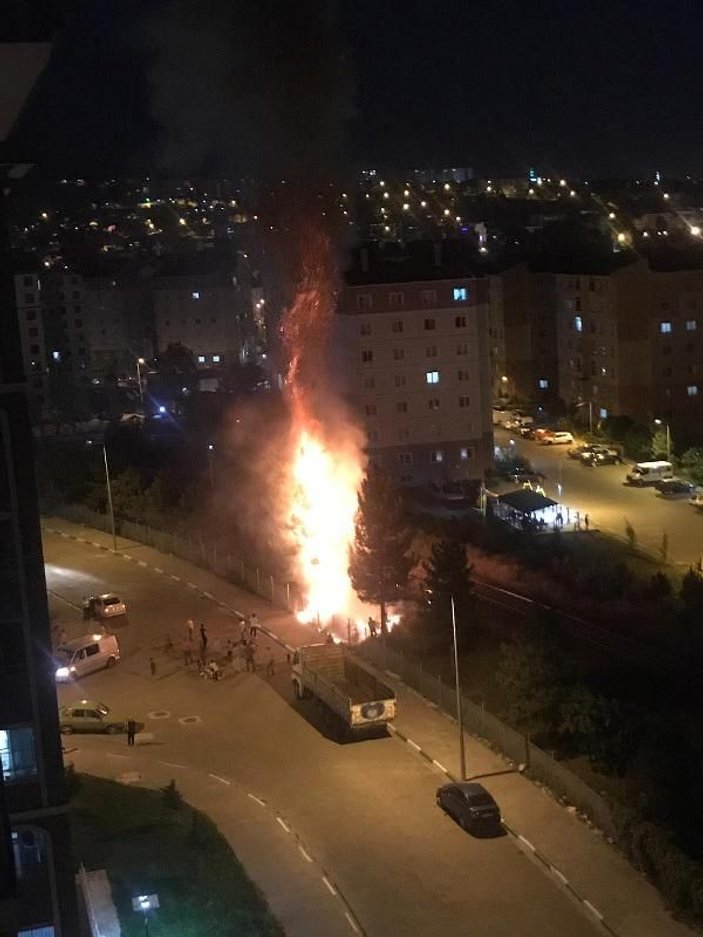 Karabük'te çocuklar yangına neden oldu
