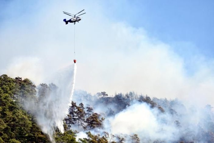 Marmaris'te 5 hektar kızılçam ormanı yandı