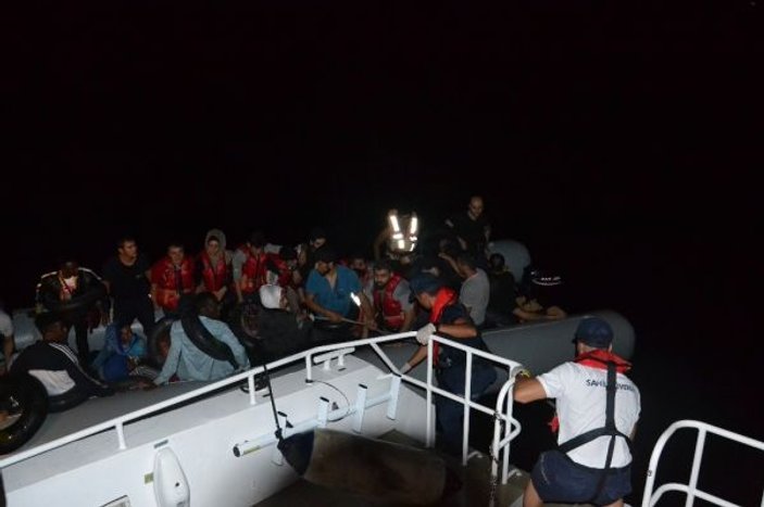 Kuşadası’nda 38 göçmen yakalandı
