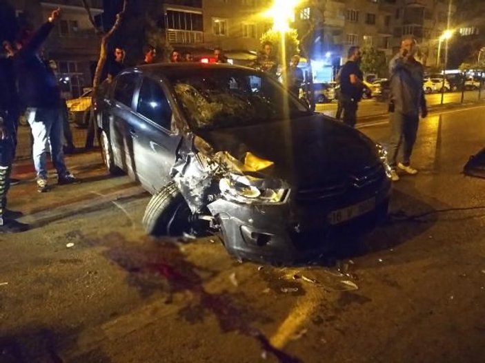 Bursa'da iki araç arasında kalan işçi öldü