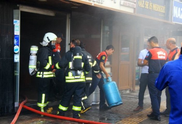 Muğla'da iş hanında yangın