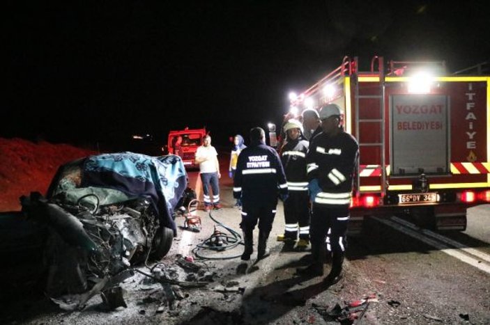 Yozgat’ta trafik kazası:1 ölü,2 yaralı