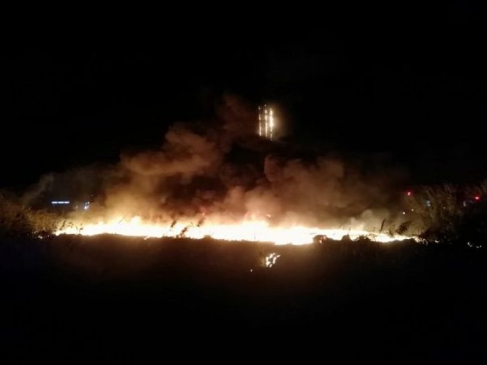 Alaşehir’de imalathanede yangın