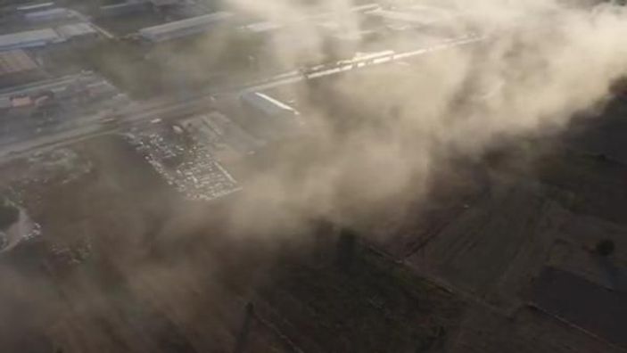 Bursa'da geri dönüşüm fabrikasında yangın