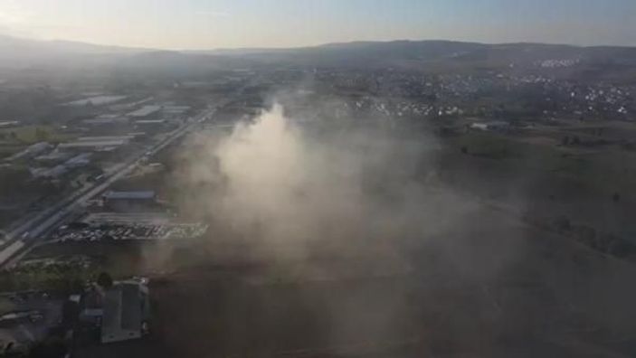 Bursa'da geri dönüşüm fabrikasında yangın