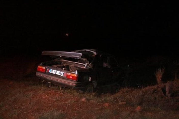 Adana'da kontrolden çıkan otomobil takla attı: 8 yaralı