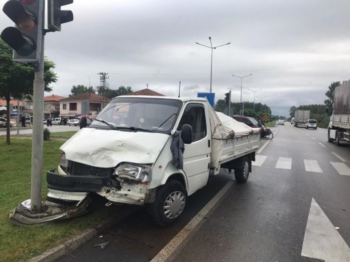 Samsun’da korkutan trafik kazası