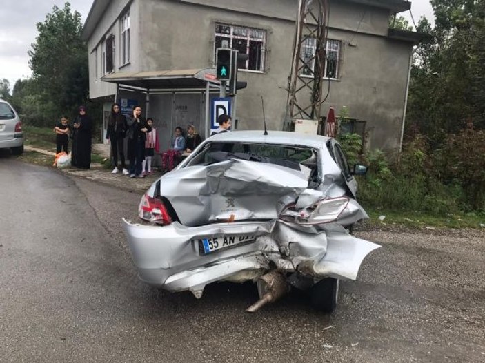 Samsun’da korkutan trafik kazası
