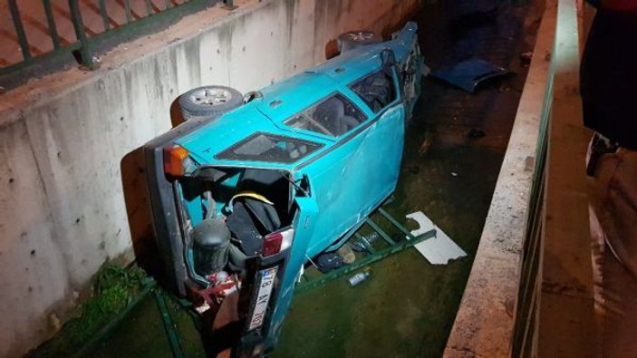 Karabük’te otomobil su kanalına düştü: 1 yaralı