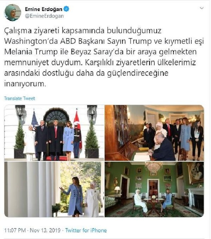 Emine Erdoğan'dan ABD ziyaretine ilişkin paylaşım -5