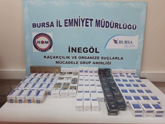 Bursa'da 70 kilo kaçak tütün ve 300 paket kaçak sigara ele geçirildi -1