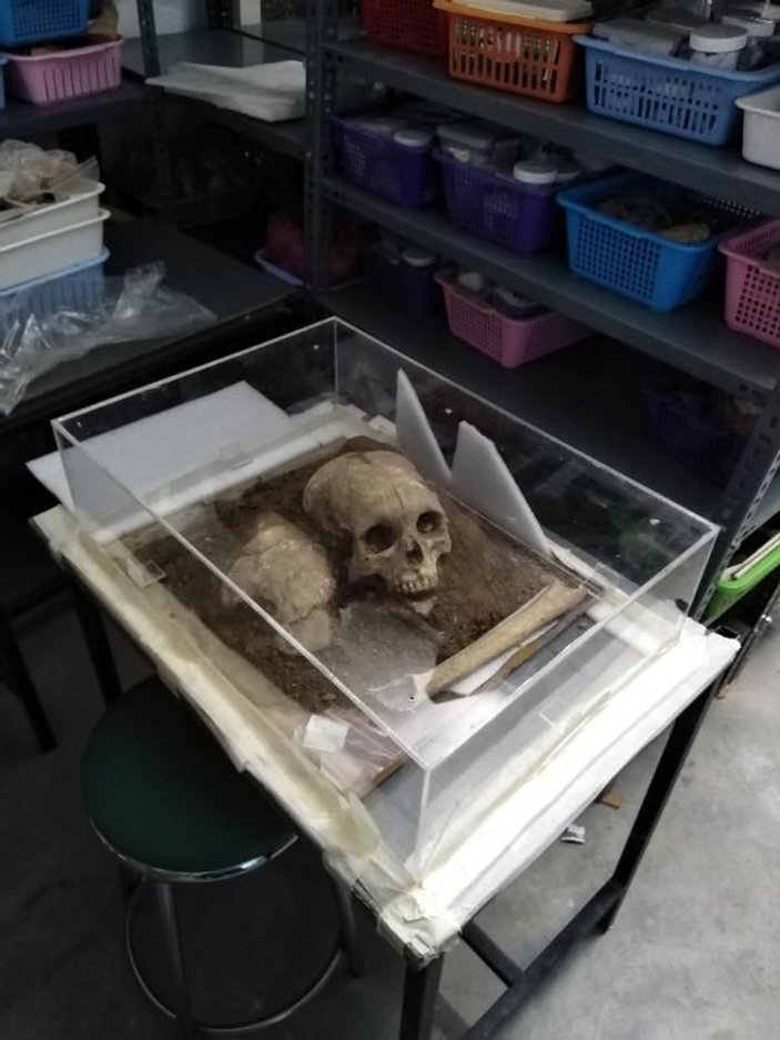 Çorum'daki kazıda, 3 bin 500 yıllık kafatası bulundu -4