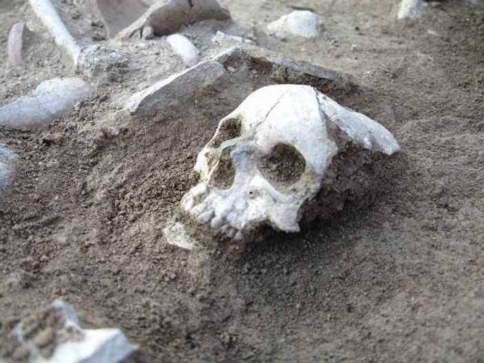 Çorum'daki kazıda, 3 bin 500 yıllık kafatası bulundu -2