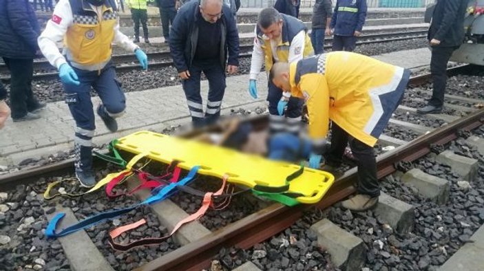 Tren raylarında feci kaza: 1 ölü -1