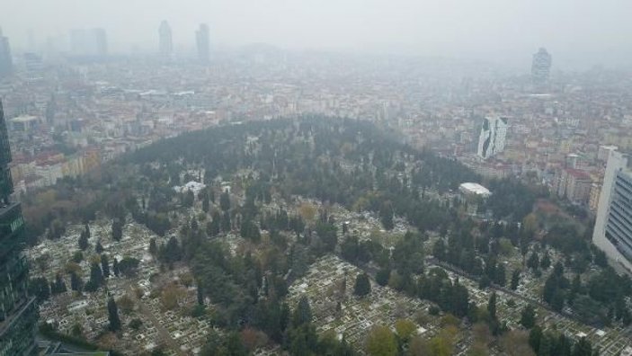 (havadan fotoğraflarla) İSTANBUL'DA MEZAR YERLERİNE ZAM -6
