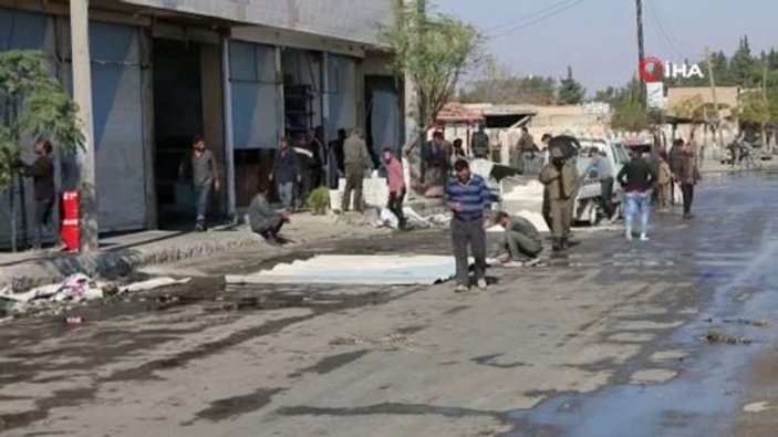 Tel Abyad’da siviller dükkan ve evlerini tamir etti -1