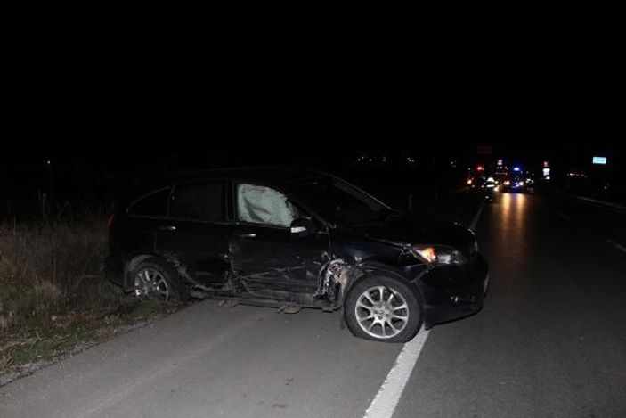 Manisa'da alkollü sürücü kaza yaptı