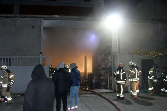 Hadımköy’de fabrika yangını