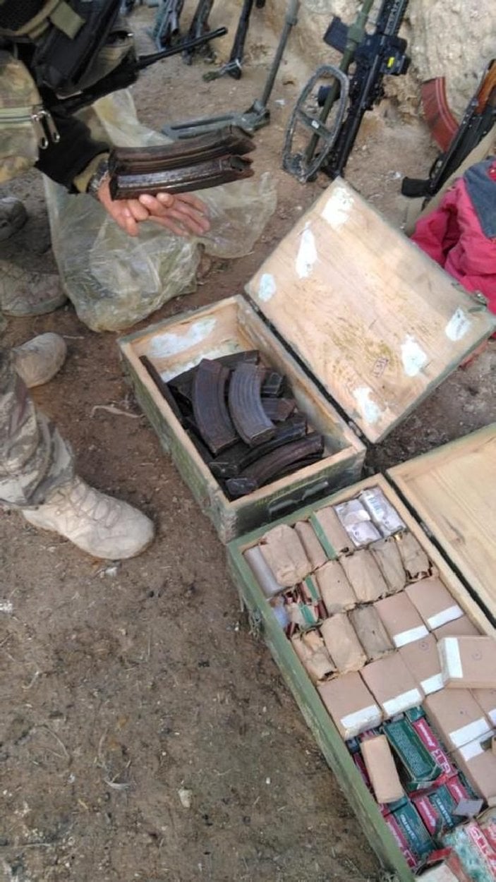 PKK/YPG'ye ait silah ve mühimmatlar imha edildi -3