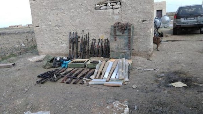 PKK/YPG'ye ait silah ve mühimmatlar imha edildi -1