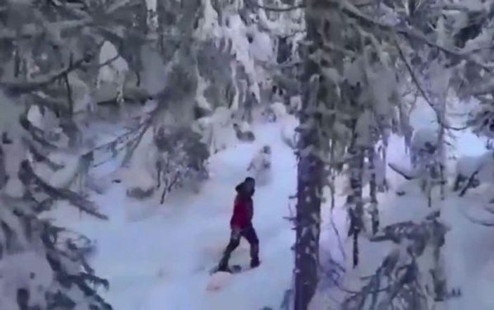 Kartalkaya’da kaybolan 3 kayakçıyı jandarma kurtardı -3