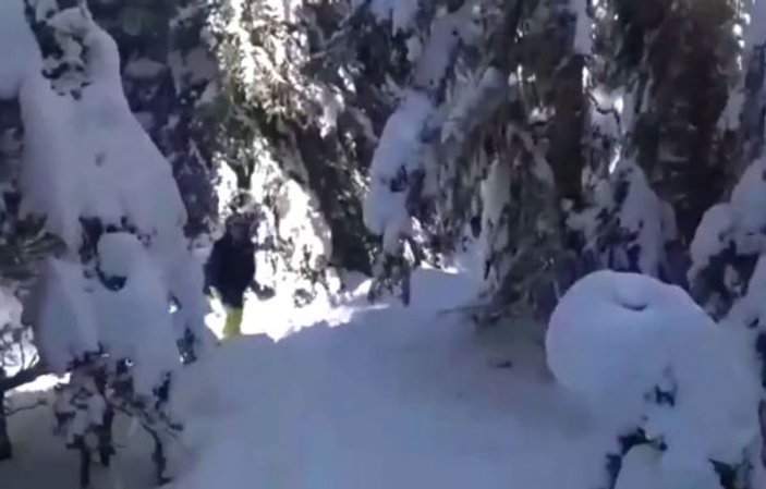 Kartalkaya’da kaybolan 3 kayakçıyı jandarma kurtardı -2