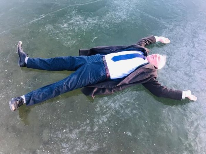 Gökçedere Gölü buz tuttu, çeşme ve dereler dondu -1
