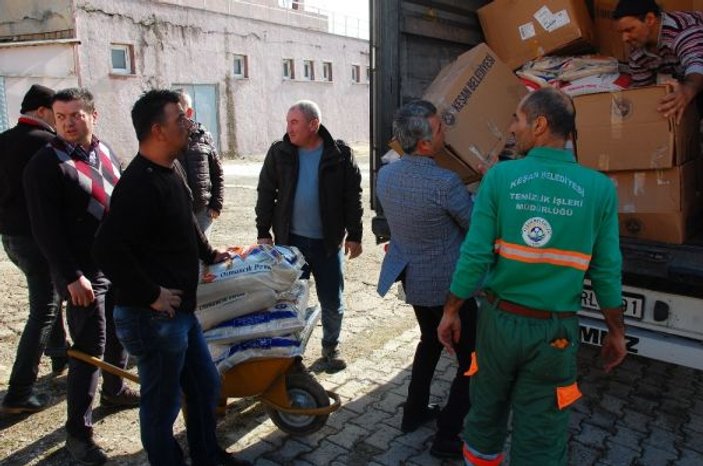 Keşanlıların deprem bölgesine yardımları yola çıktı -2