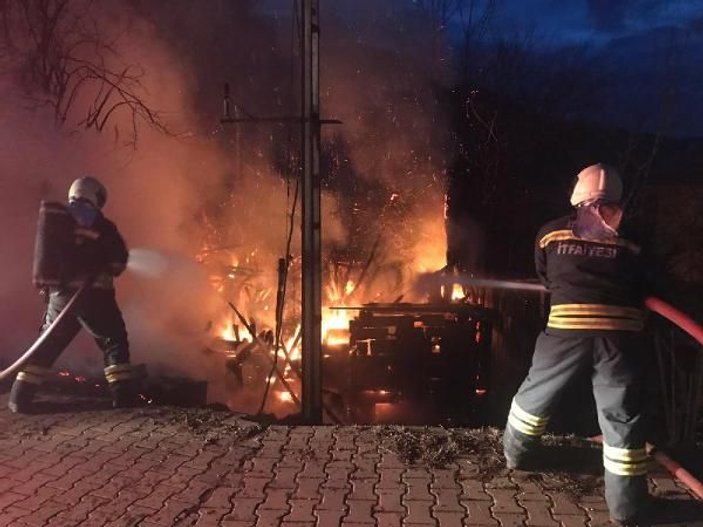 Bartın'da 2 katlı ahşap ev yandı, büyükbaşlar kurtarıldı -3