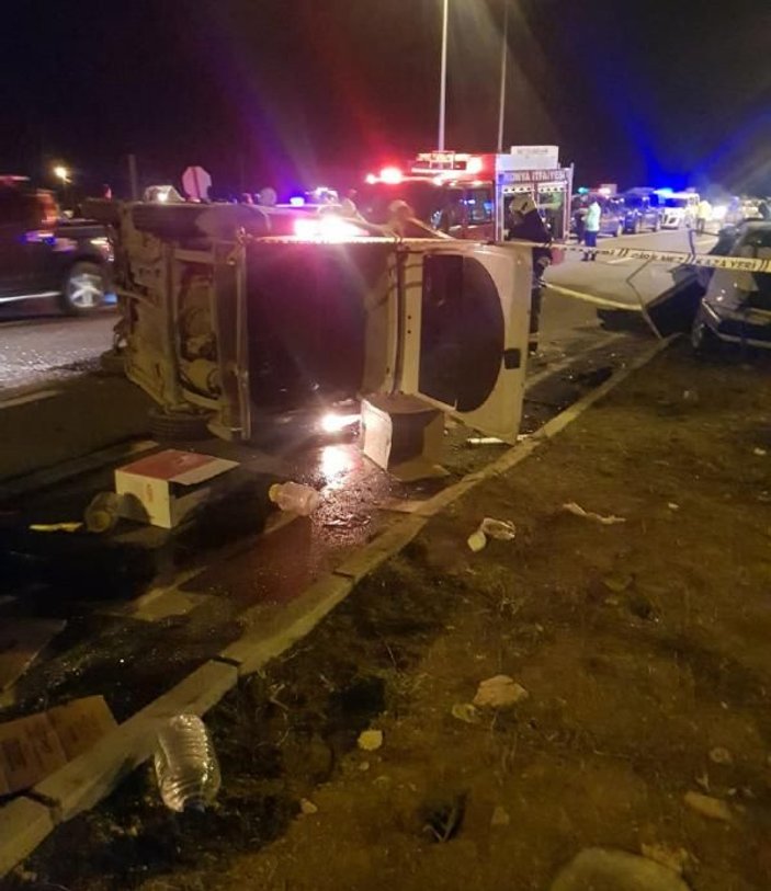 Seydişehir'de kaza: 1 ölü 9 yaralı