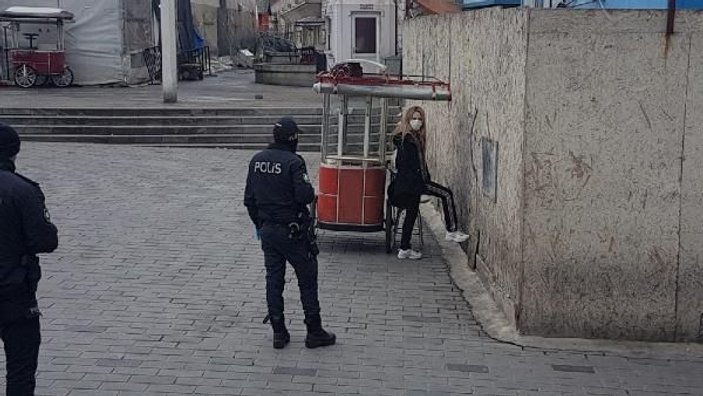Taksim İlkyardım Hastanesi'nden karantinadan kaçan kadın yakalandı (1)   -3