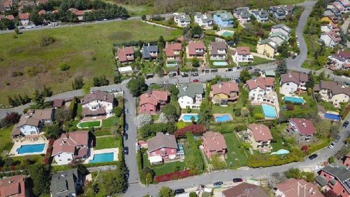 Koronavirüs nedeniyle Zekeriyaköy'de kiralık eşyalı evlere talep arttı (havadan fotoğraflarla)  -3