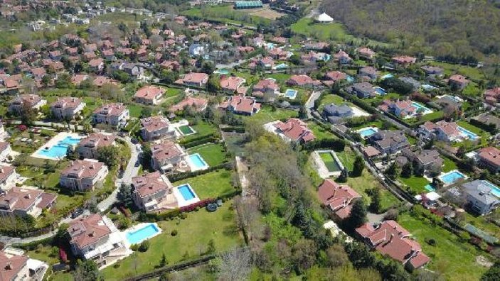 Koronavirüs nedeniyle Zekeriyaköy'de kiralık eşyalı evlere talep arttı (havadan fotoğraflarla)  -2