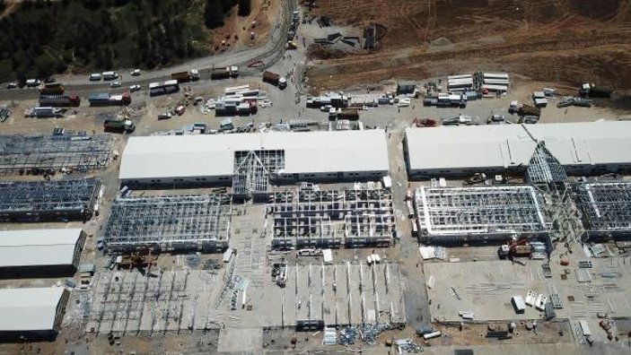 Sancaktepe'deki hastane inşaatında son durum havadan fotoğraflandı -1