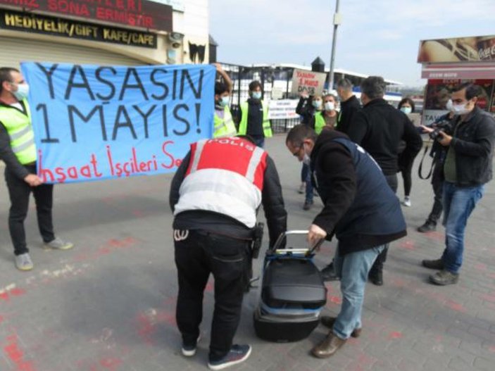 Kadıköy'de izinsiz 1 Mayıs gösterisine gözaltı -1