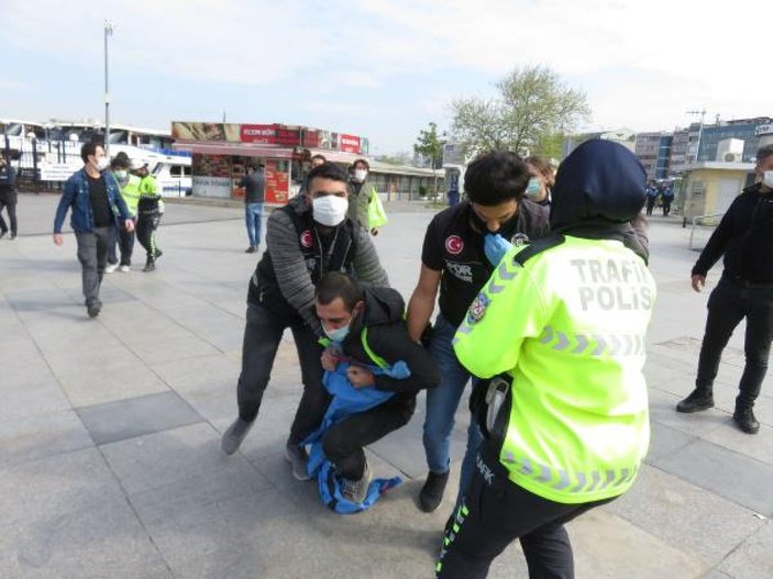Kadıköy'de izinsiz 1 Mayıs gösterisine gözaltı -8