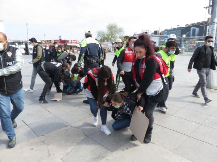 Kadıköy'de izinsiz 1 Mayıs gösterisine gözaltı -10
