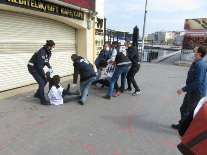 Kadıköy'de izinsiz 1 Mayıs gösterisine gözaltı -7
