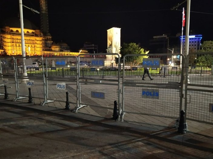 Taksim Meydanı'nda bariyerli önlem
