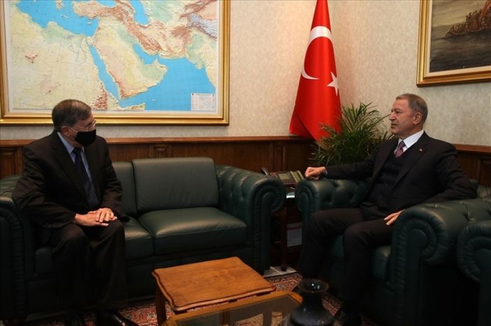 Bakan Akar, ABD Ankara Büyükelçisi Satterfield’i kabul etti -1